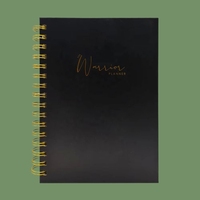 Planificateur de budget de mariage personnalisable 2024, journal hebdomadaire A5, couverture en PVC/tissu, cadeau avec reliure spirale dorée