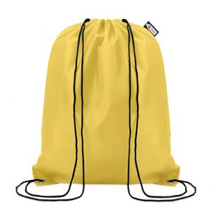 Bolsa con Cordón Clásica Impermeable con Logotipo Personalizado Promocional, 190T RPET, Cuerdas de PP, Ecológica, Hecha con Botellas de Plástico Recicladas - Product Image 3