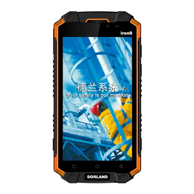 携帯電話のロックを解除5.5 "FHD Android IP68 NFC DORLAND iron8産業用電話 (石油およびガス用)