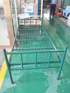 Hiện Đại Duy Nhất Gấp Khung Giường Sắt Với Kim Loại Lưới Di Động Gấp-up Phòng Ngủ Khách Sạn Trường Học Biệt Thự Giường Chất Lượng Cao - Product Image 3