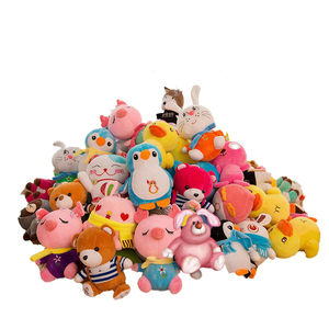 Prix d'usine Peluche grenouille de 8 pouces, douce, avec feuille de <span class=keywords><strong>lotus</strong></span>, couleur personnalisée, rembourrée en coton PP, coussin décoratif - Product Image 1