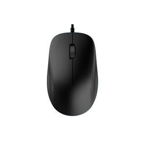 Mouse USB Cablato Compatibile con Entrambe le Mani, Design Elegante, Colore Nero Totale, da Produttore OEM in Cina. - Product Image 1