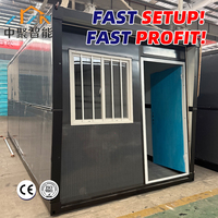 Maison pliable moderne de 20 pieds sans intermédiaire, conteneur mobile connectable, maisons modulaires préfabriquées pliables pour le stockage