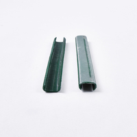 Clips en C HR17 fiables en PVC vert pour clôtures à filet pour oiseaux, cages à volailles et supports de plantes