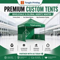 Tente de salon professionnelle pliable en aluminium 3x3 10x10, auvent extérieur, gazebo résistant aux UV, imperméable, logo personnalisé