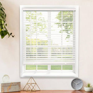 بيع بالجملة من المصنع ستائر فينيل صغيرة لاسلكية من كلوريد البولي فينيل ستائر فينيسية للنافذة ستائر الخشبية الصناعية 2 بوصة - Product Image 3