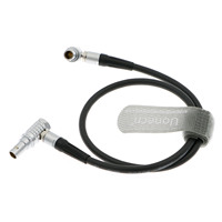 Câbles Alvin's Cables Teradek Bond ARRI Alexa, câble d'alimentation 2 broches mâle à angle droit vers 2 broches 12V 45cm