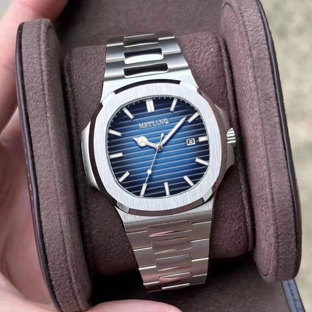 MSTIANQ 0098New Luxury Men's Stainless Steel  Quartz Watch Business Waterproof Men's Reloj Clock Luminous Date Fashion Style