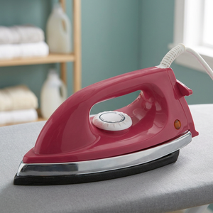 Plancha Eléctrica en Seco STEELCO RED MERRY Modelo 1kg 750W 220V con Protección Anti-Quemaduras en Seco, 1 Año de Garantía para Uso Doméstico, Hotelero y Comercial - Product Image 3