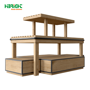 ชั้นวางผักเบเกอรี่สำหรับร้านสะดวกซื้อโครงสร้างเปิดแข็งแรงทนทานใช้งานง่าย - Product Image 6