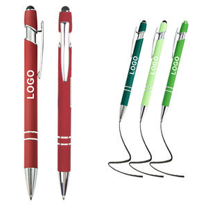 Hot bán khuyến mại New đa chức năng bóng Stylus mềm màn hình cảm ứng Bút biểu tượng tùy chỉnh kim loại bút bi - Product Image 5