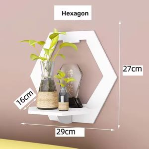 Hot No Punching Wall Plastic Decorative Flower <b>Shelves</b> Pot Ornament Storage Holders for Bedroom Living Room - Product Image 5