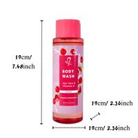 Gel douche naturel personnalisé fraise rosier fruit aloe vera vitamine E parfum en vrac gel douche hydratant éclaircissant