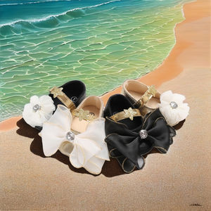 Vente en gros décontracté princesse fleur bébé chaussures de marche pour 0-2 ans semelle intérieure en EVA pour printemps été automne saisons - Product Image 3