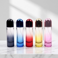 Flacon de parfum en verre dégradé de 30 ml avec capuchon pulvérisateur assemblé, atomiseur portable rechargeable