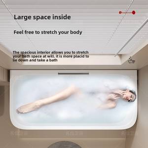 Moderne 1.7M Acryl Bad Vrijstaande Badkuip Whirlpool Met Mondstuk Systeem Gemakkelijk Schoon Te Maken Weken Installatie - Product Image 4