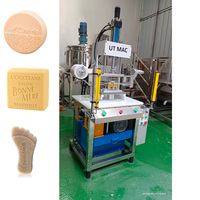 Machine hydraulique automatique de moulage et d'estampage de logo de savon pour le linge et les mains