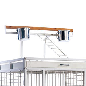 Sıcak satış paslanmaz çelik büyük açık taşınabilir papağan ve kanaryalar kuş malzemeleri için Aviary güçlü kuş kafesi satışa - Product Image 5