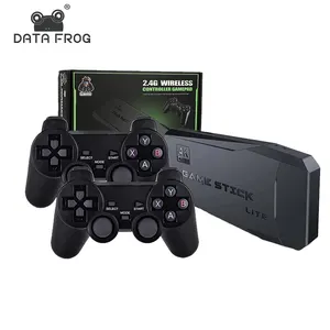 Data Frog Y3 Lite Retro Console de Vídeo 20000 Jogos 4K Game Stick para PS1/SNES 9 2.4G Controle Sem Fio TV Console de Videogame