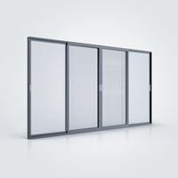 PHI-Zertifiziertes Passivhaus-Aluminium-Schiebefenster mit Argon-Füllung, Niedrigem U-Wert, Dreifachverglasung für Hotelnutzung, Energy Star