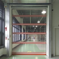 Puertas Enrollables de PVC de Alta Velocidad Personalizadas con Ventanas Visibles, Diseño Moderno, Impermeables, para Almacenamiento, Taller, Uso Industrial