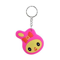 Etiqueta RFID NFC Mini Personalizada de PVC+Epoxi con Personajes de Dibujos Animados para Niños, Escanea para SOS, Resistente al Agua y a la Intemperie, 13.56MHz, Llavero