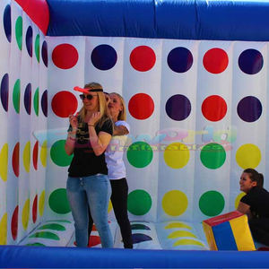 Juego de castillo inflable 3D para niños, juguete de castillo hinchable de boxeo cuadrado, mega twister - Product Image 2