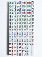 2026 Ensemble de Mahjong en Acrylique à Motif Bambou Gravé sur Mesure, Design Moderne de Luxe à 4 Couches, Tuiles de Mahjong Américaines pour le Divertissement