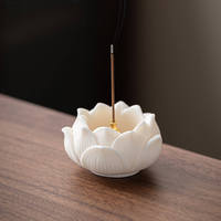 Prix usine roman brûleur d'encens en céramique écologique moderne créatif plâtre porcelaine porte-encens gypse bâton brûleur cadeau