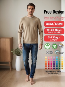 100% laine mérinos 16 jauge élastique Semi-col roulé Anti-rides Anti-rétrécissement affaires tricot pull pour hommes hiver automne pull - Product Image 5