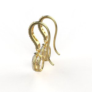 Haute qualité Mystic Moissanite plaqué or boucles d'oreilles goutte bijoux en diamant cultivés en laboratoire pour les femmes à la main à un prix raisonnable - Product Image 5