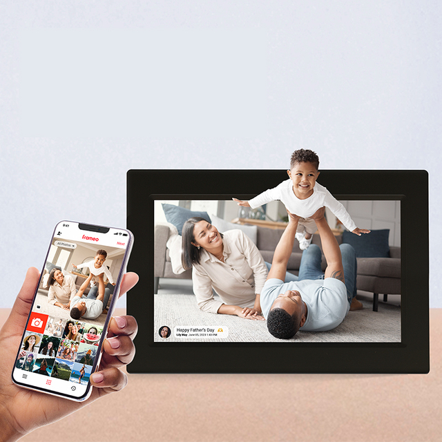 Manufacture 7 Inch Android Digital Photo Frame with WiFi Video Playback MP3 Audio Format for Displaying Pictures and Videos