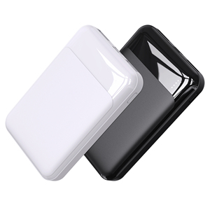 Sasum พาวเวอร์แบงค์ขนาดเล็กสีขาวสีดำขนาด5000mAh อุปกรณ์อิเล็กทรอนิกส์สำหรับผู้บริโภคใช้ร่วมกันเทคโนโลยีล่าสุดชาร์จพอร์ต4ดีไซน์ใหม่มาแรง10W - Product Image 1