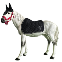 Équipement équestre personnalisable Ensemble de tapis de selle de cheval Voile anti-mouches Bottes de tendon pour l'équitation