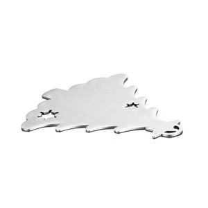 Yiwu Aceon Roestvrij Staal Uitgesneden Golvende Rand Aangepast Formaat Effen Diy Laser Graveren Nieuwjaar Geschenk Kerstboom Geborsteld Ornament - Product Image 3