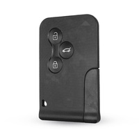 Clé à distance 433Mhz ID46 PCF7947 puce 3 boutons pour Megane Scenic 2003-2008 carte à puce d'urgence en plastique noir