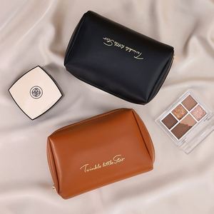 Portable Handheld Pu Leather Waterproof Cosmetic Bags Travel <b>Storage</b> <b>Makeup</b> Bag <b>for</b> Women - Product Image 6