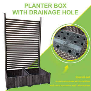 Giardino foglie pianta stand vigneto post grande giapponese sistema di supporto composito <span class=keywords><strong>ombra</strong></span> rampicante piante traliccio per il muro - Product Image 5