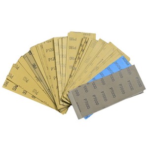 Feuilles de ponçage 90x230mm, grain 60 à 10000, utilisation humide ou sèche, pour ponceuse manuelle, outils abrasifs - Product Image 2