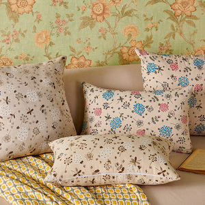 1 pièce Housse de coussin personnalisable, imprimé floral délicat, antistatique, pour canapé de salon <span class=keywords><strong>confortable</strong></span>, chambre, fenêtre en baie, maison, hôtel - Product Image 2
