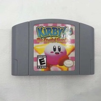 Kartu Permainan Kirby 64 the Crystal Shards Baru untuk Aksesori Konsol Game N64 dengan Kotak Asli