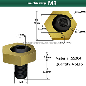 Écrous polis de surface, écrous polis, étriers à coin en forme de V, M6 M8 M10 M12, fourniture OEM, écrou hexagonal extérieur en acier inoxydable, personnalisé - Product Image 5