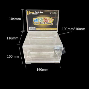 Boîte d'amour transparente en acrylique intégrée pour les <span class=keywords><strong>avis</strong></span> et les dons de vote avec <span class=keywords><strong>serrure</strong></span> pour l'utilisation du support d'affichage - Product Image 5
