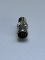 Conector Coaxial F Hembra a F Macho, Adaptador de Antena de TV CATV de Cobre, 75 Ohmios, Conexión Rápida, Niquelado