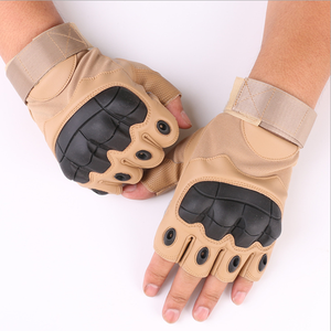 Guantes Tácticos DFTG202 para Deportes al Aire Libre, Ciclismo, Camping, Medios Dedos, con Nudillos Reforzados, Color Caqui, Verde Deportivo, Negro, EN STOCK - Product Image 3