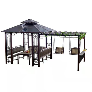 ศาลาสวนกลางแจ้งศาลาสำหรับลานบ้านที่พักฝนที่กำบังโครงไม้ระแนงองุ่นสวนหลังบ้านวิลล่าระเบียงหลังคาบังแดด - Product Image 3