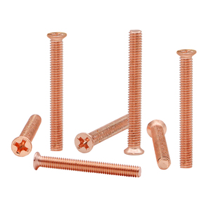 Acciaio al carbonio placcato oro rosa Phillips piccole viti a <span class=keywords><strong>testa</strong></span> <span class=keywords><strong>svasata</strong></span> sottili rame-placcato viti Non Standard di piccolo diametro - Product Image 3