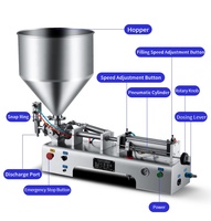 FillinMachine semi-automatique bec pochette sac Doypack miel jus tomate pâte liquide eau potable remplissage capsulage Machine