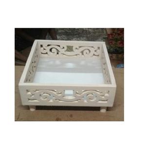 Bandeja de madera con estampado de flores rústicas modernas, Plato decorativo único para desayuno, boda/Fiesta, bandeja de servicio al por mayor competitiva - Product Image 4