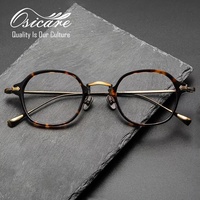 Lunettes de vue de haute qualité, marque de luxe Hetexate, monture en titane pour homme, lunettes optiques bleues pour femme